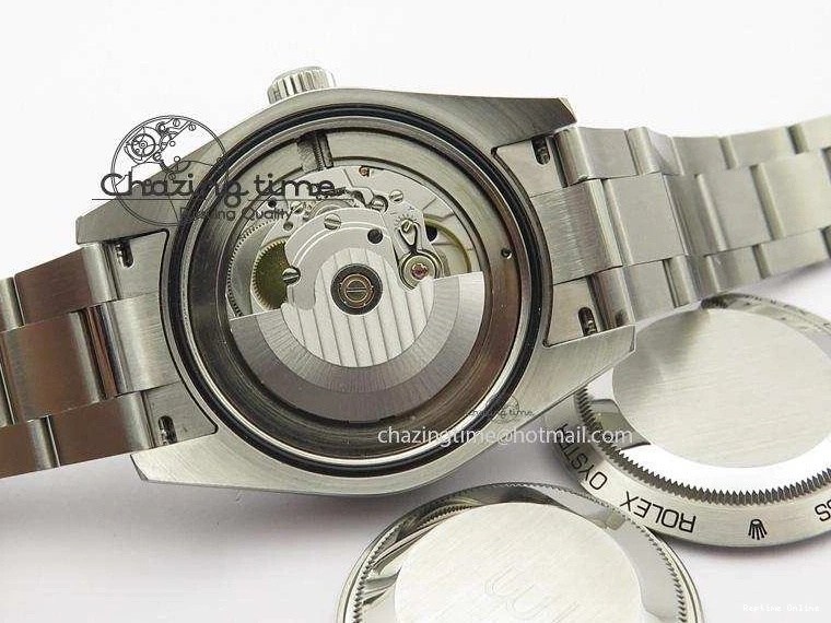 0414 Fashionable Milgauss 116400 GV JF 1:1 Green Sapphire Blue Dial On SS Bracelet A2824 V 3950